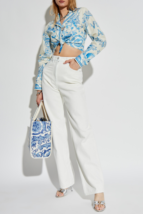 Versace Top mit Druck `Coral Theatre Allover`