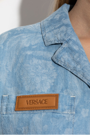 Versace Denim short-sleeve shirt
