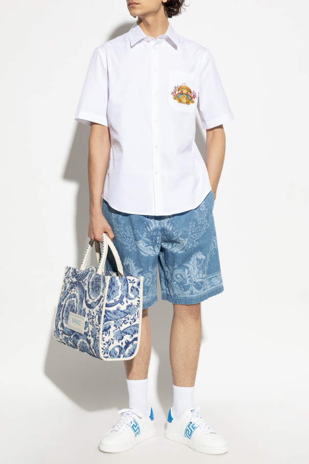 Versace Hemd mit Tasche