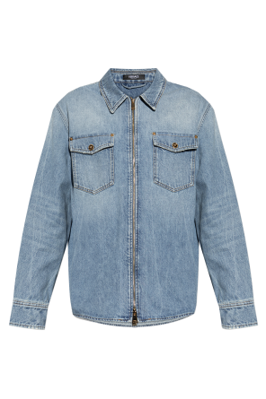 Denim shirt with 'vintage' effect