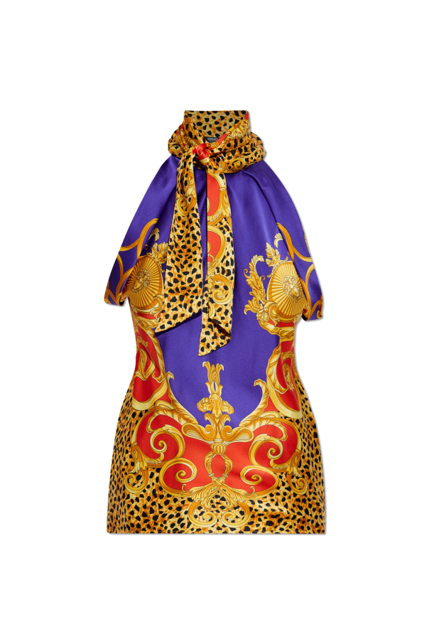 Silk top od Versace