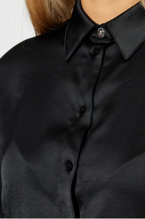 Versace Camisa con inserciones de encaje