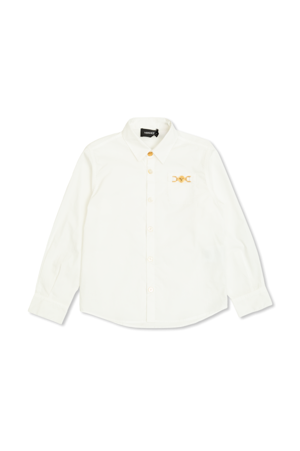 Shirt with an appliqué on the pocket, zdjęcie 1 Shirt with an appliqué on the pocket od Versace Kids