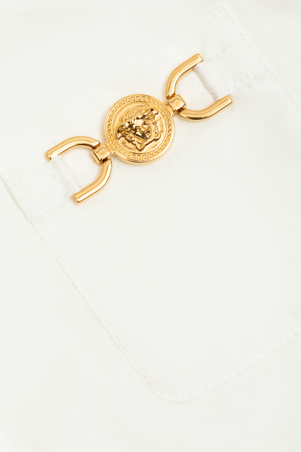Versace Kids Shirt with an appliqué on the pocket