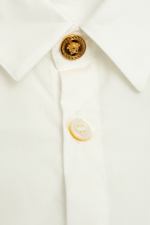 Versace Kids Shirt with an appliqué on the pocket