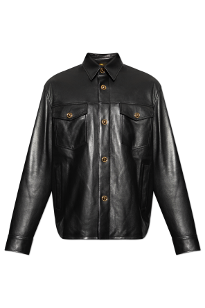 Insulated leather jacket