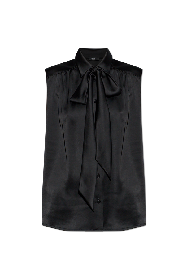 Shirt with tie detail od Versace