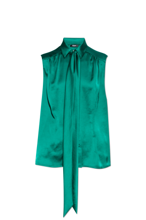 Top mit dekorativem Bindeband am Ausschnitt