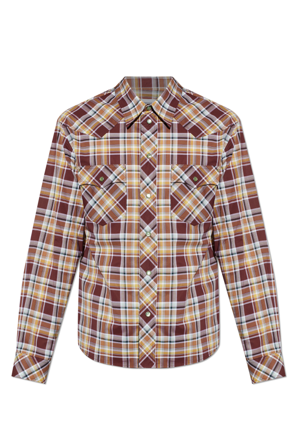 Checked pattern shirt od Versace