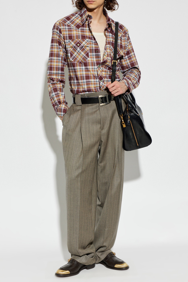 Versace Checked pattern shirt