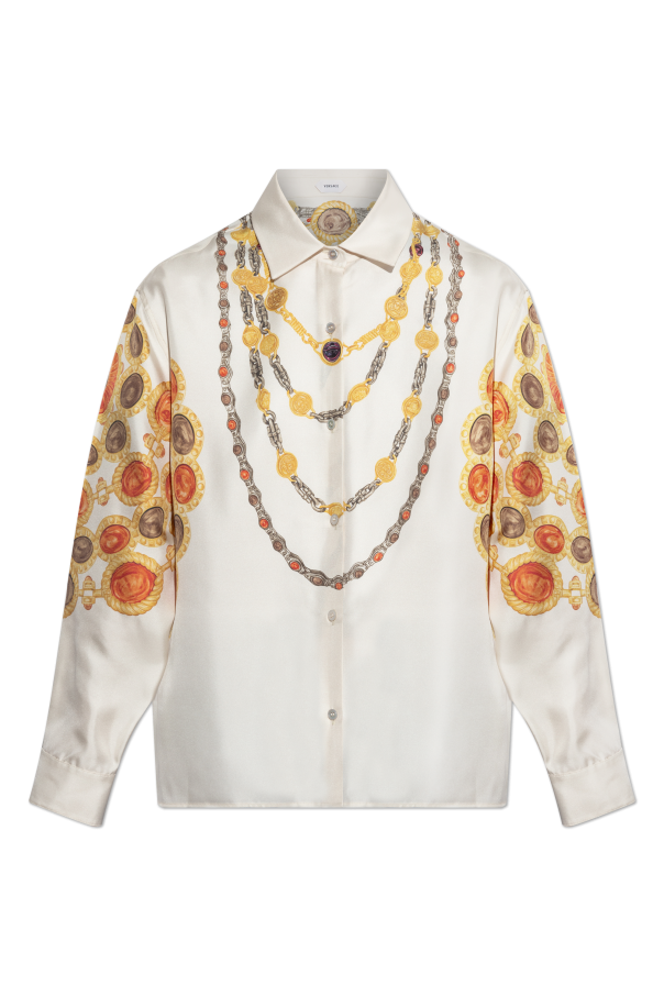 Silk shirt with 