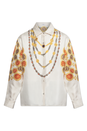 Camisa de seda con estampado "The Lover"