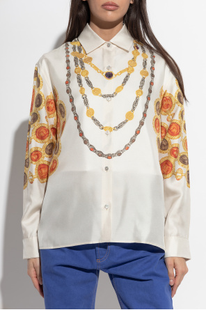 Versace Silk shirt with "The Lover" print