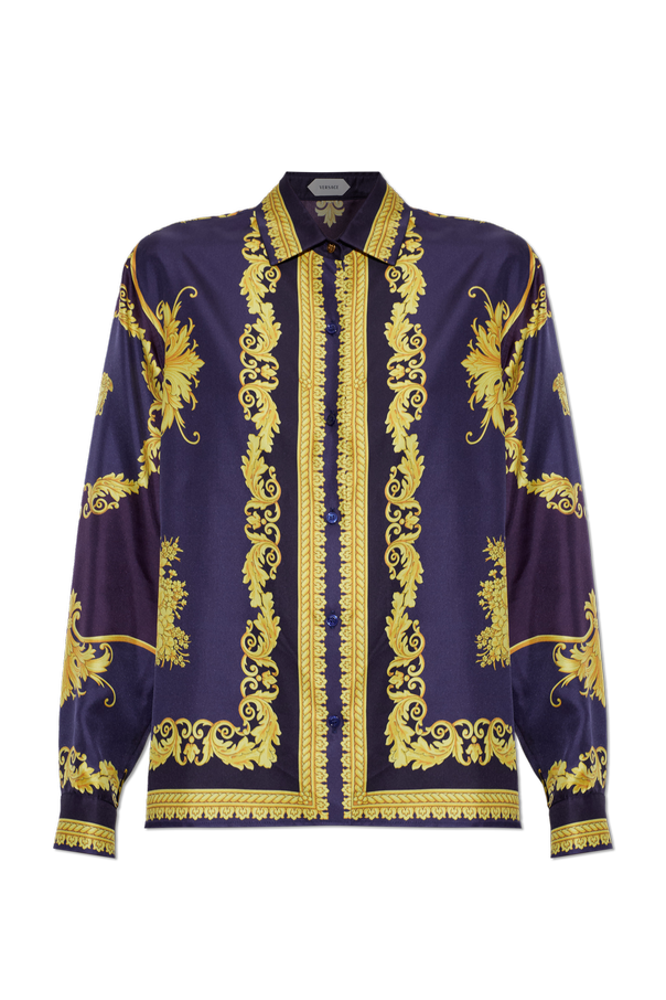 Silk shirt with 