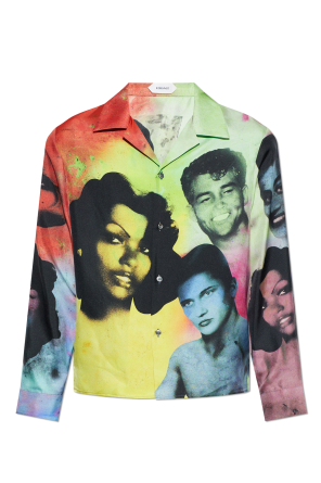 Silk shirt with "The Party" print