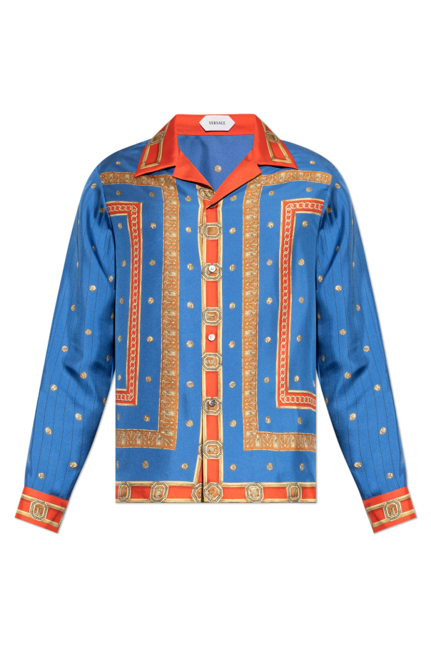 Silk shirt with print od Versace