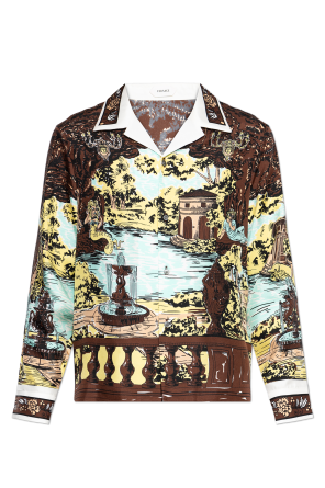 Silk shirt with print