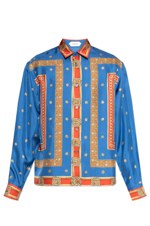 Silk shirt with "The Ringmaster" print