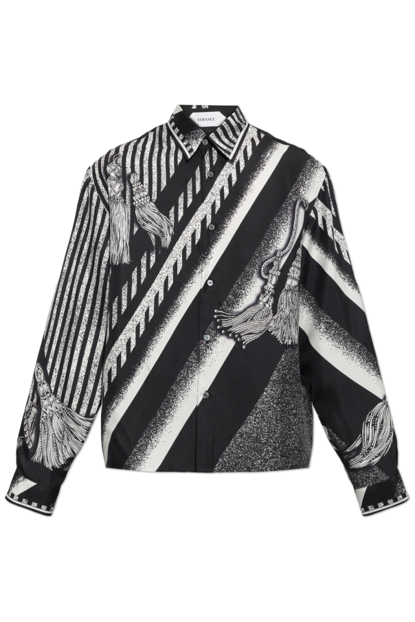 Silk shirt with print od Versace