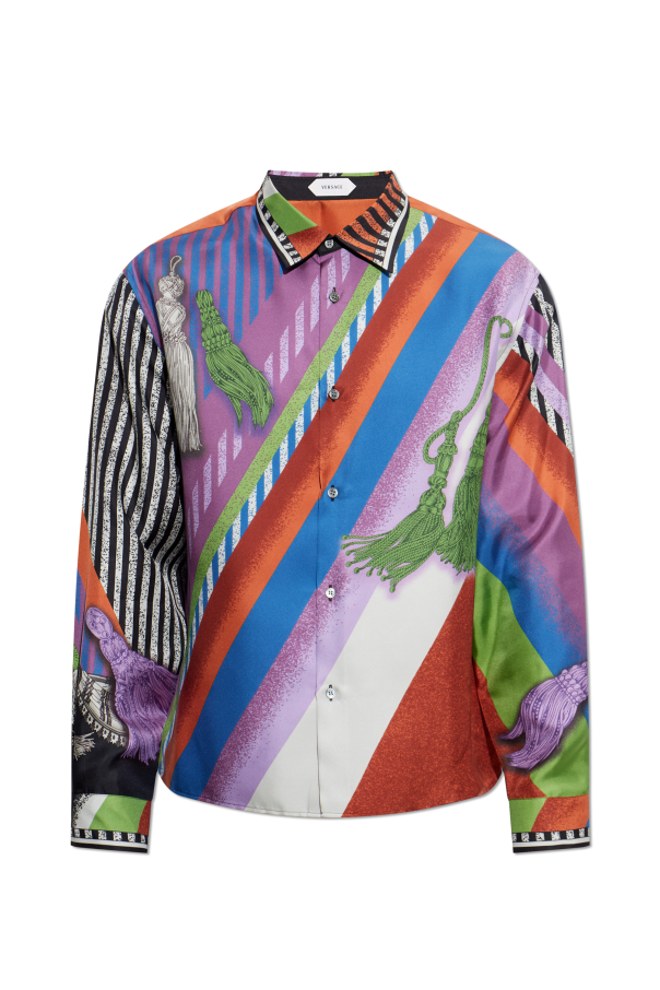 Silk shirt with 