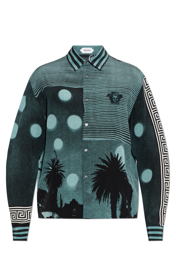 Silk shirt with print od Versace