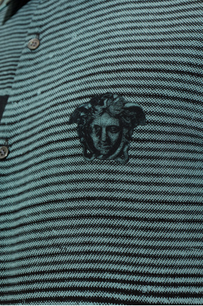Versace Camisa de seda con estampado