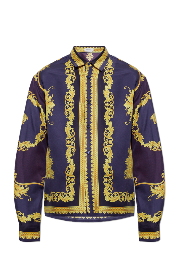 Silk shirt with pattern od Versace