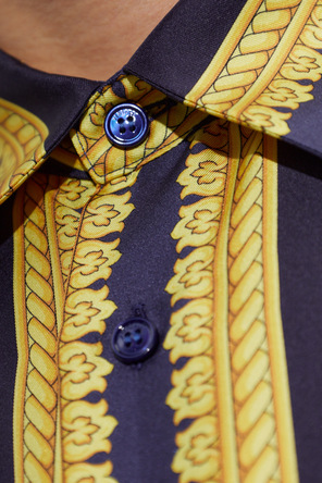 Versace Jedwabna koszula ze wzorem