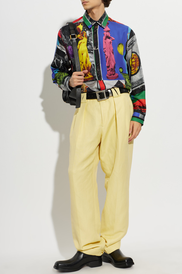 Versace Silk shirt with "Geo Collage" print