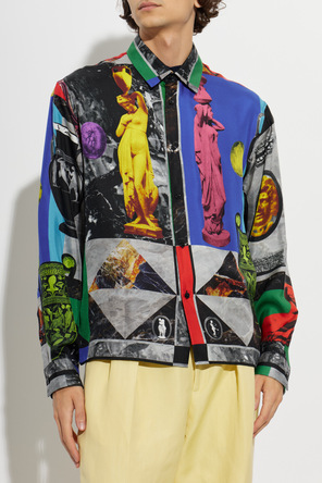 Versace Silk shirt with "Geo Collage" print