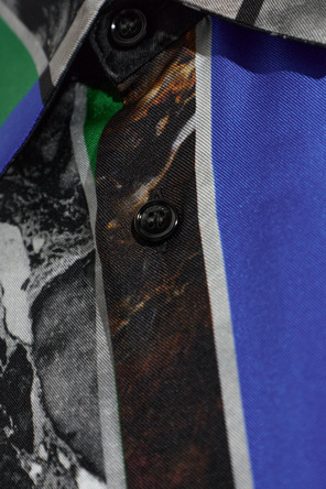 Versace Silk shirt with "Geo Collage" print