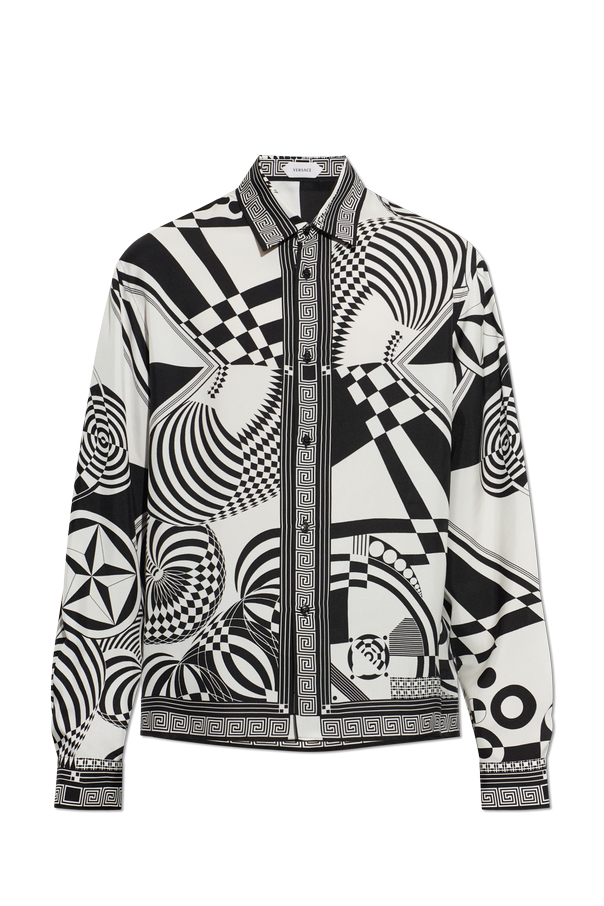 Silk shirt with 