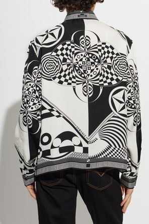 Versace Silk shirt with 'Optical Teatro' print