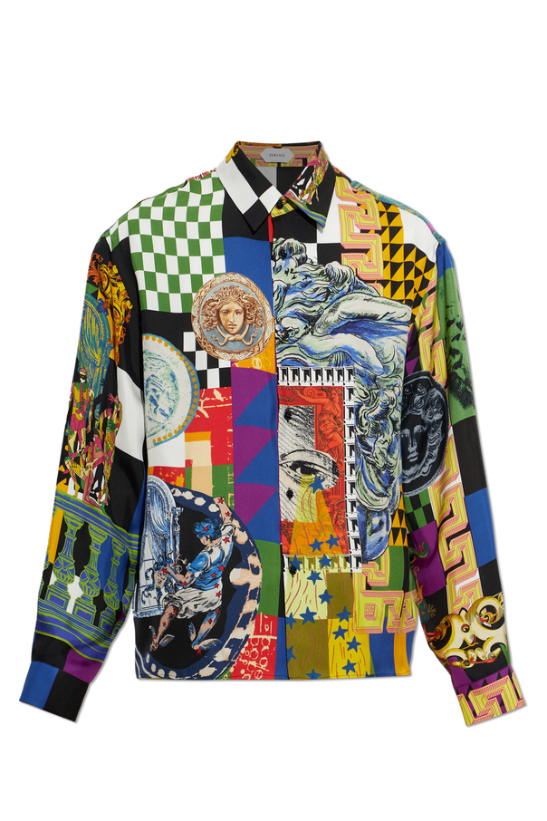 Silk shirt with 