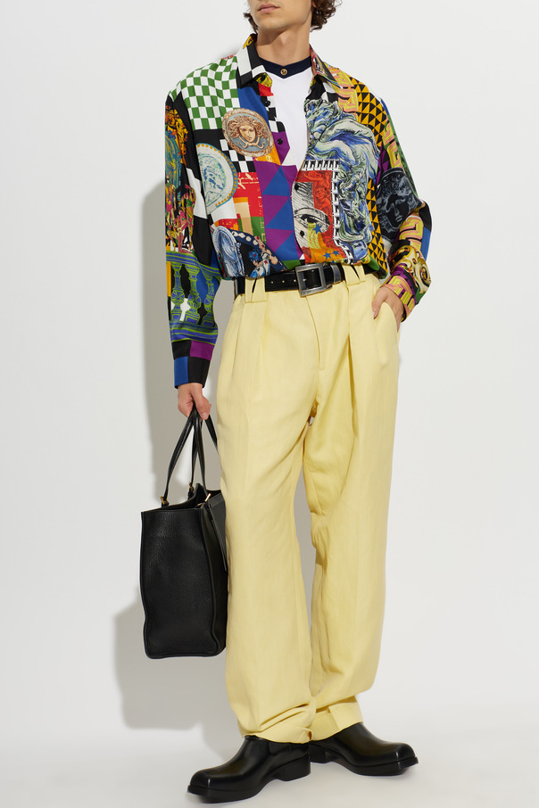 Versace Silk shirt with 'Medusa Collage' print