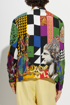 Versace Silk shirt with 'Medusa Collage' print