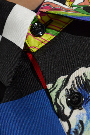 Versace Silk shirt with 'Medusa Collage' print