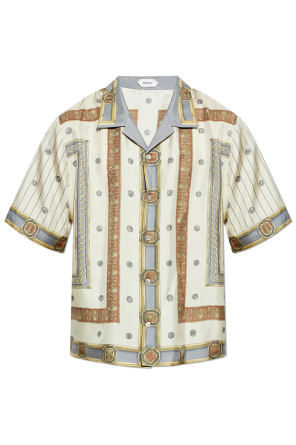 Silk shirt with "The Ringmaster" print