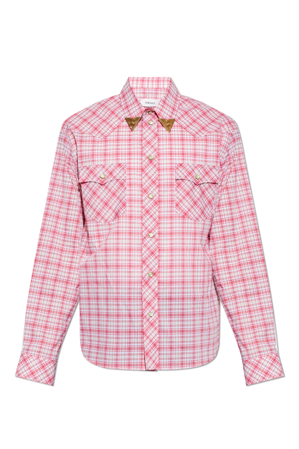 Checked pattern shirt od Versace