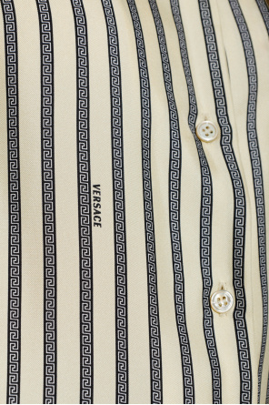 Versace Silk shirt with "The Meandros" print