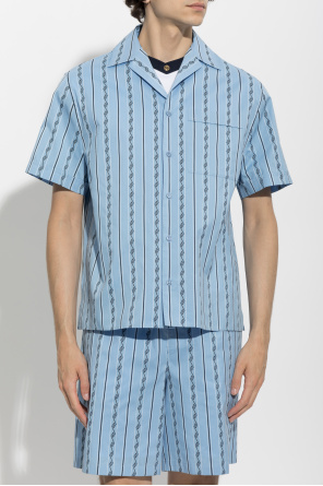 Versace Camisa com padrão grego
