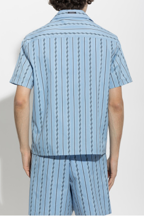 Versace Camisa com padrão grego