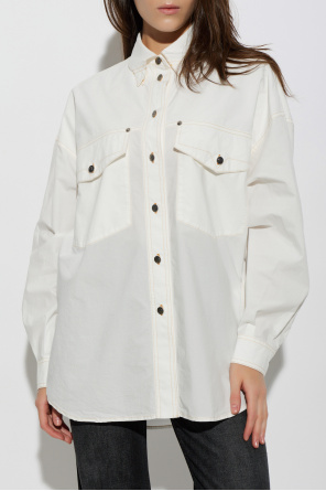 Versace Camisa de corte largo