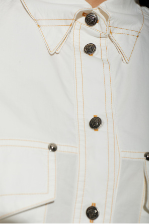 Versace Camisa de corte largo