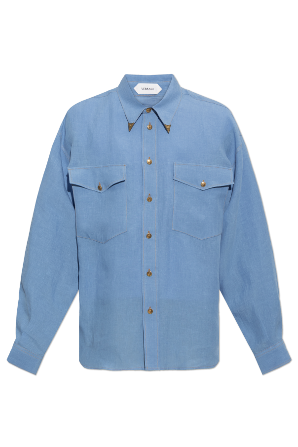 Linen shirt with pockets od Versace