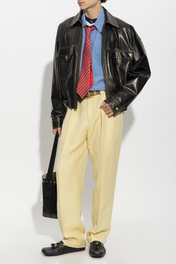 Versace Linen shirt with pockets