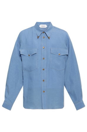 Linen shirt with pockets