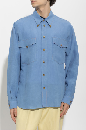 Versace Linen shirt with pockets