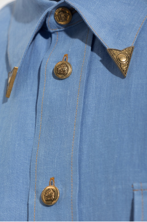 Versace Linen shirt with pockets