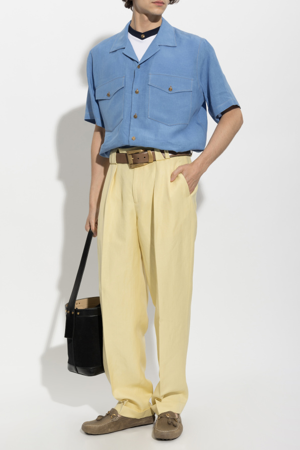 Versace Linen shirt with pockets